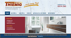 Desktop Screenshot of heizung-sanitaer-thiemig.de